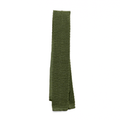 Olive Green Knit Tie