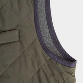 Quilted Gilet With Navy Knitted Back