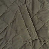 Quilted Gilet With Navy Knitted Back