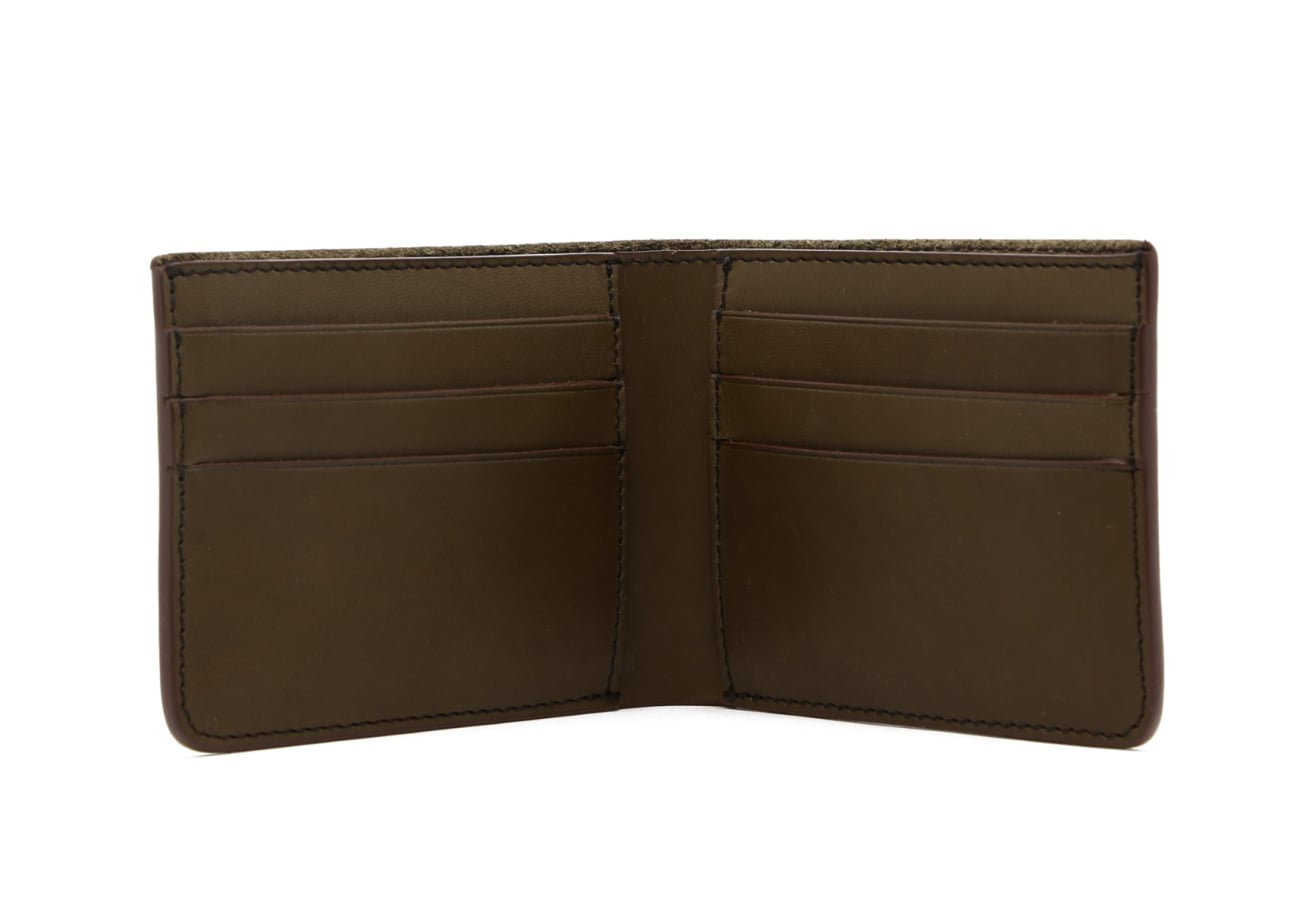 Bifold Wallet Brown Edges Harness Leather