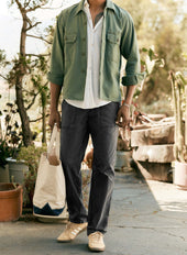 oliver military trouser in black