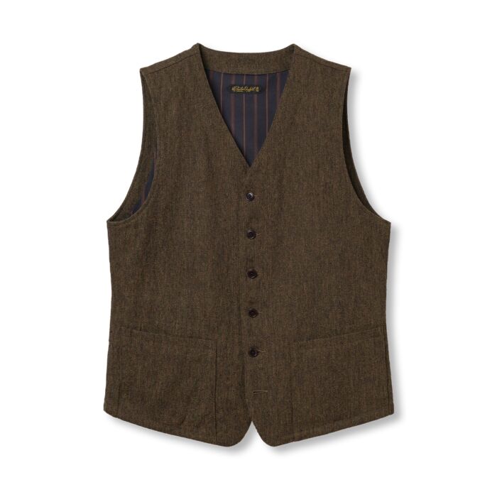 Classic Wool Gilet Or 4302