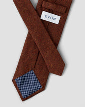 Orange Silk Cotton Tie