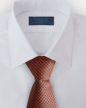 Navy Houndstooth Silk Tie