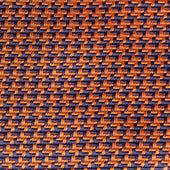 Navy Houndstooth Silk Tie