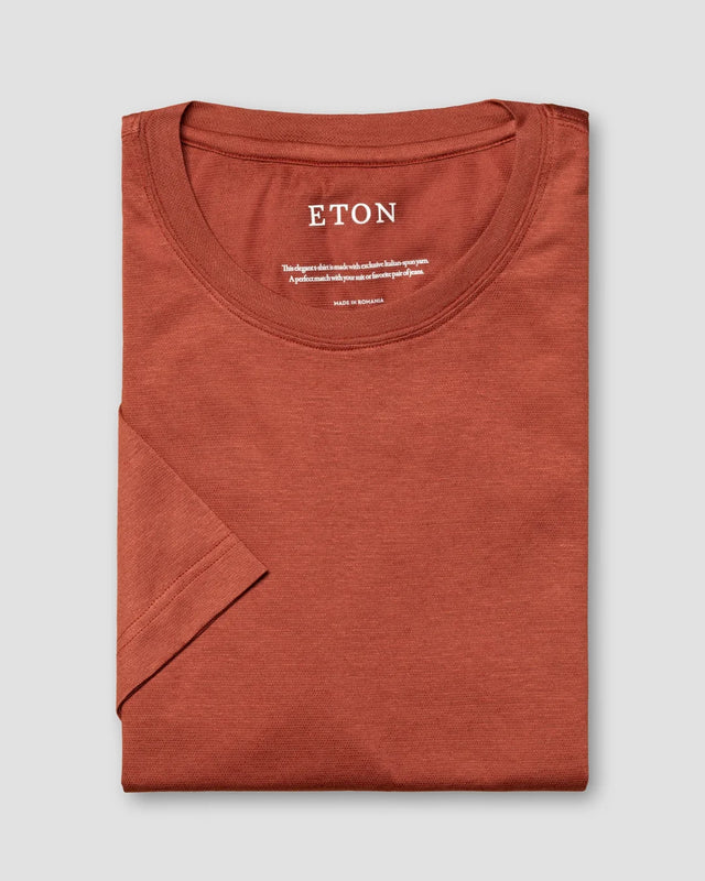 Orange Cotton-linen T-shirt - Eton