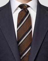 Striped Handmade Grenadine Tie