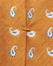 Paisley Silk Linen Tie