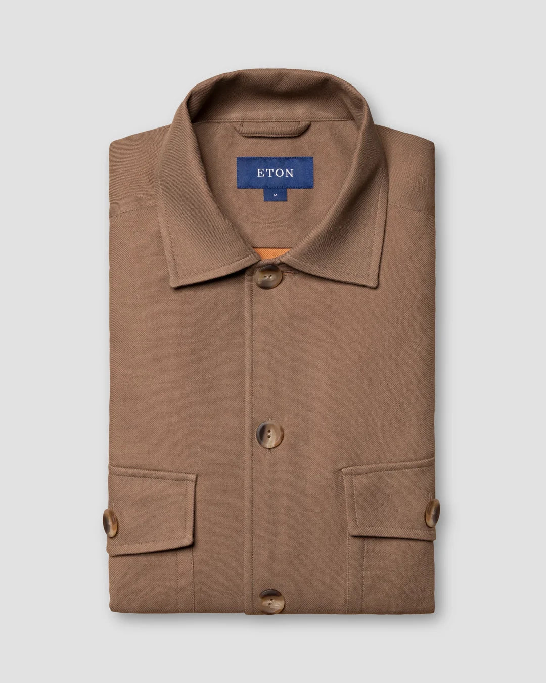 Two Face Twill Overshirt Organic Cotton Eton