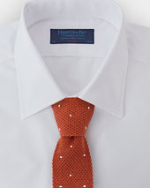 White Spot Knitted Cashmere Tie