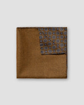 Orange Double-Side Wool Pocket Square