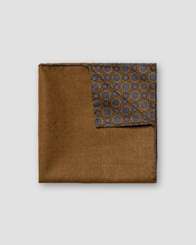 Orange Double-Side Wool Pocket Square