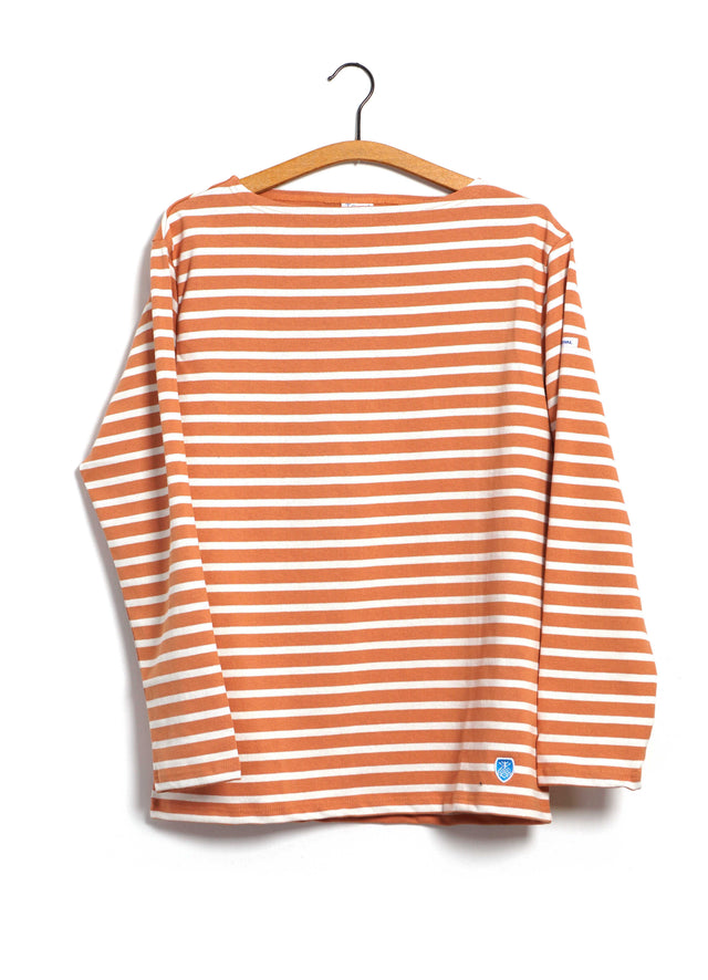 MARINE NATIONALE | Striped T-shirt | Persimmon Ecru