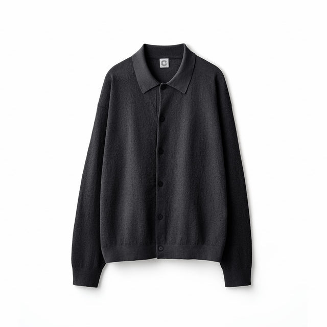 Men's Half Milan Collar Knit Cardigan