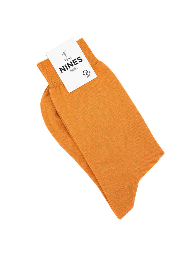 Organic cotton socks curry yellow