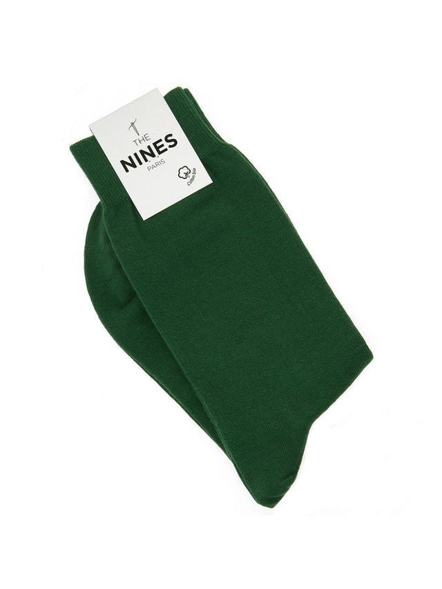 Organic cotton socks English green