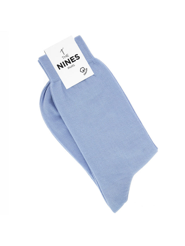 Organic cotton socks light blue