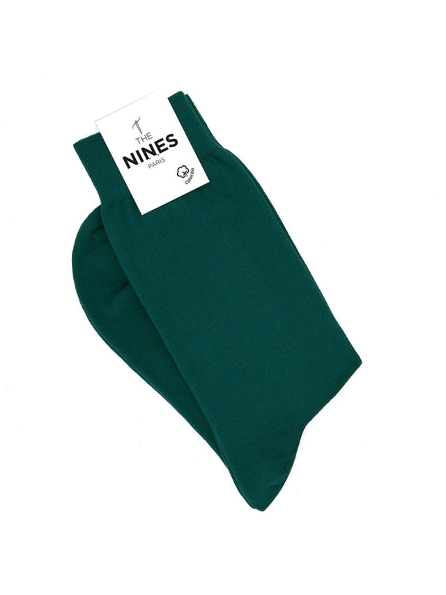 Organic cotton socks petrol blue