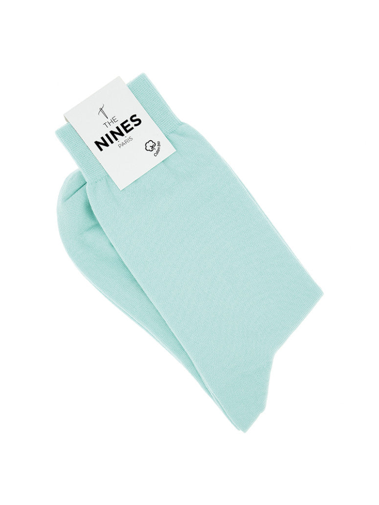 Organic Cotton Socks Water Green