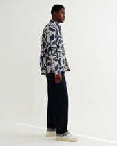 Otto And Ecru Quilted Jacquard Overshirt