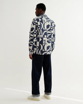 Otto And Ecru Quilted Jacquard Overshirt
