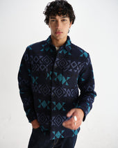 Otto And Teal Blanket Quilted Overshirt