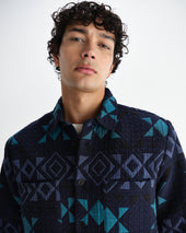 Otto And Teal Blanket Quilted Overshirt