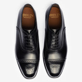 Semi Brogue Oxford - Black - Char Last