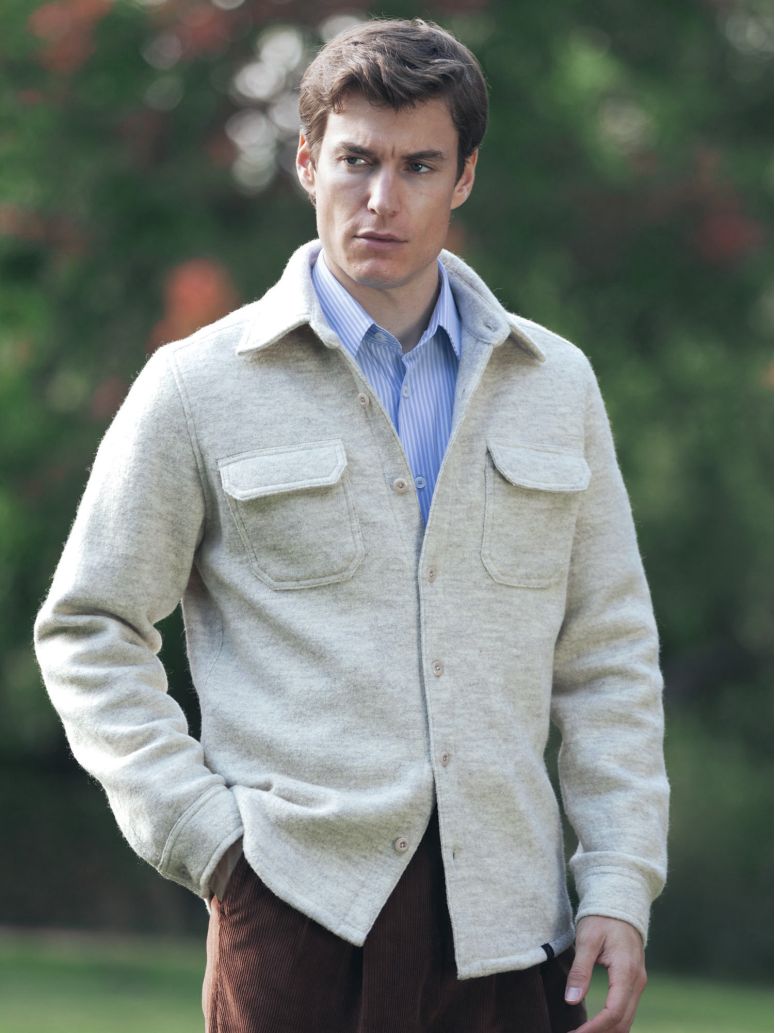 Boiled Wool Overshirt