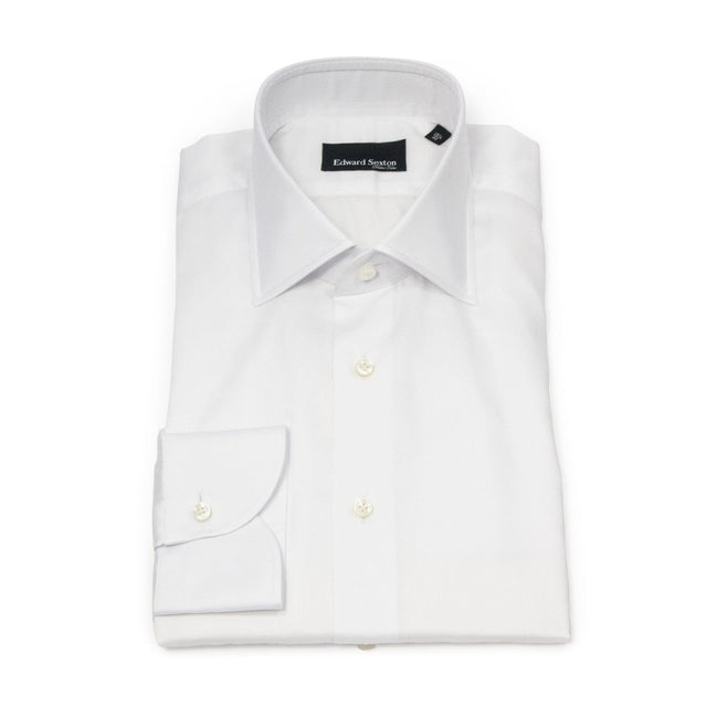 White Slim Fit Classic Collar Shirt