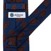 Geometrical Japanese Jacquard Silk Tie Hand Rolled