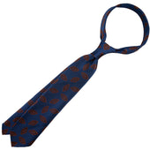 Geometrical Japanese Jacquard Silk Tie Hand Rolled