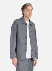 Hickory Stripe Denim Original Bakers Jacket