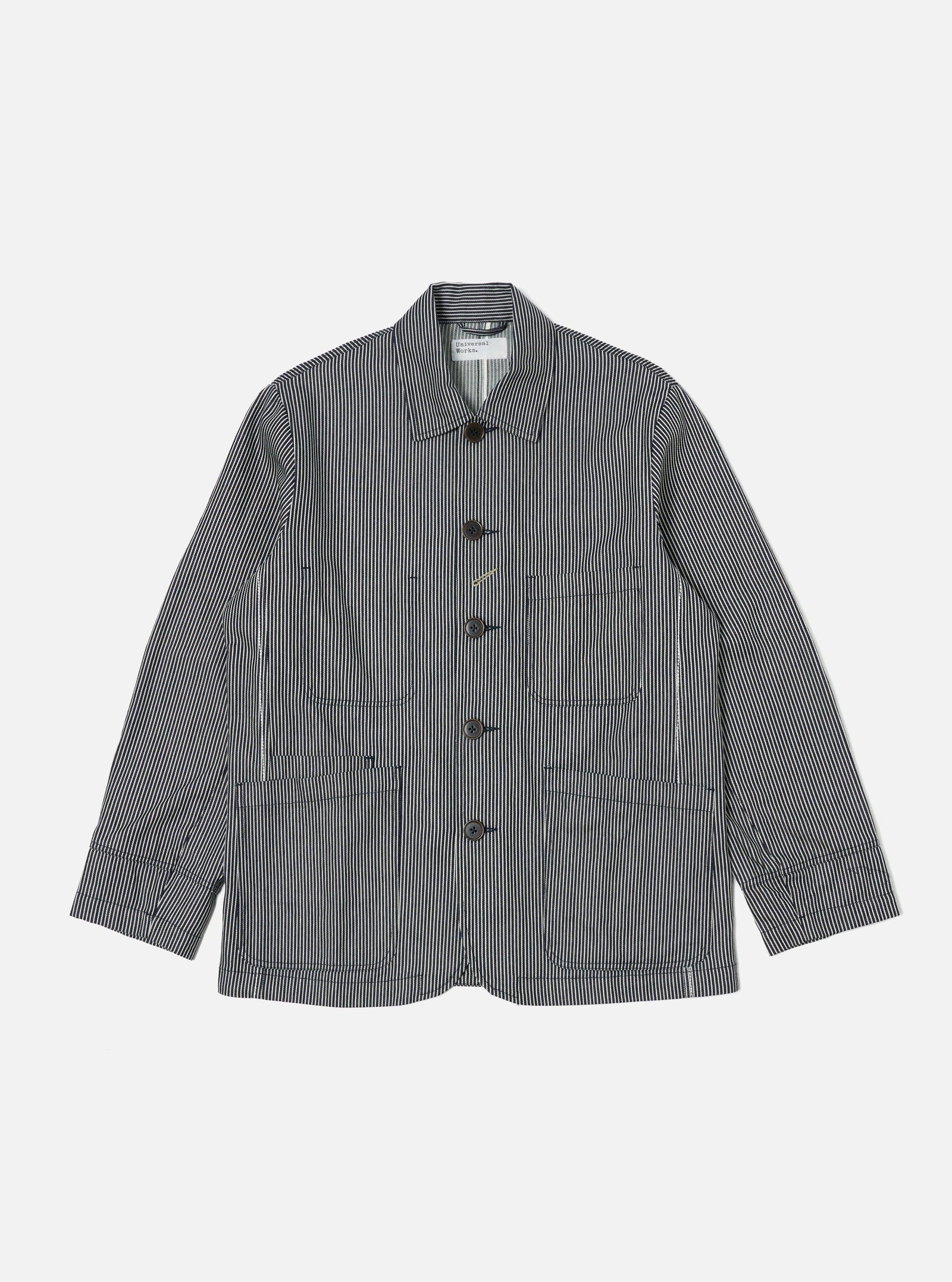 Hickory Stripe Denim Original Bakers Jacket