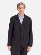 Fine Linen Mix Three Button Jacket