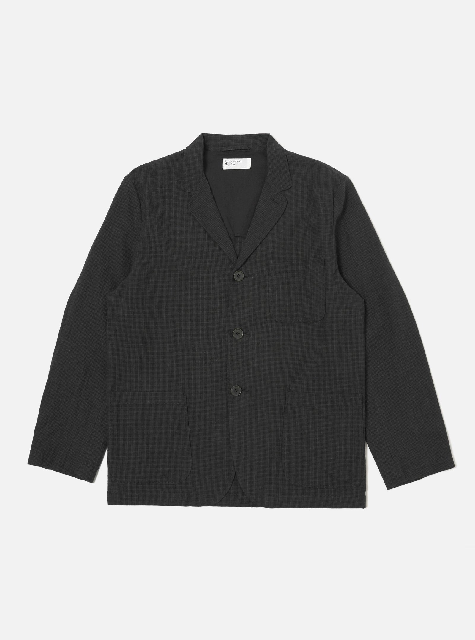 Fine Linen Mix Three Button Jacket