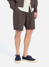 Japanese Seersucker Pleated Track Short
