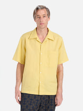 Lemon Linen Cotton Shirting Camp Shirt