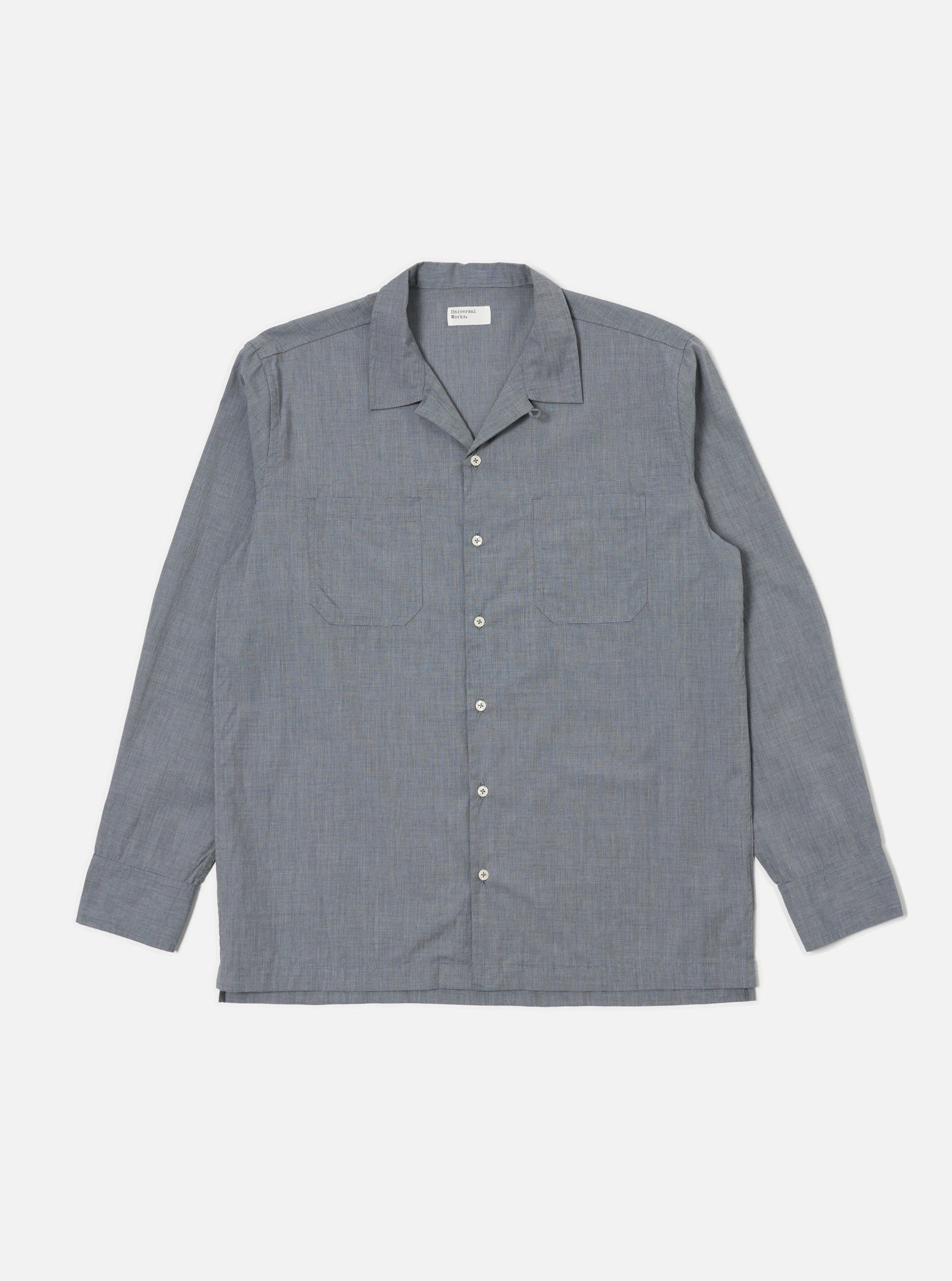 Grey End On End Cotton Garage Shirt