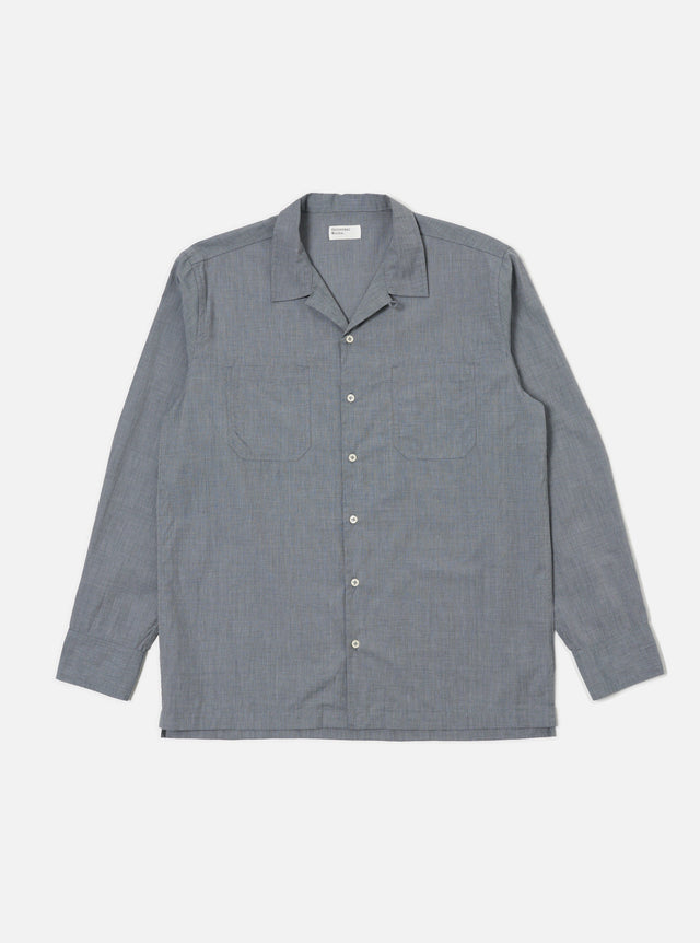 Grey End On End Cotton Garage Shirt