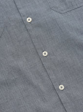 Grey End On End Cotton Garage Shirt