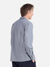 Grey End On End Cotton Garage Shirt