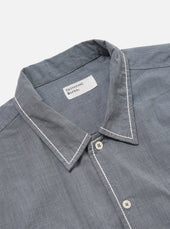 Grey End On End Cotton Utility Ss Shirt