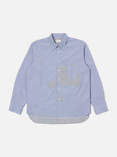 Mixed Blue Mixed Classics Patched Lazy Day Shirt