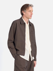 Japanese Seersucker Zip Uniform Jacket