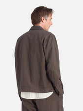 Japanese Seersucker Zip Uniform Jacket