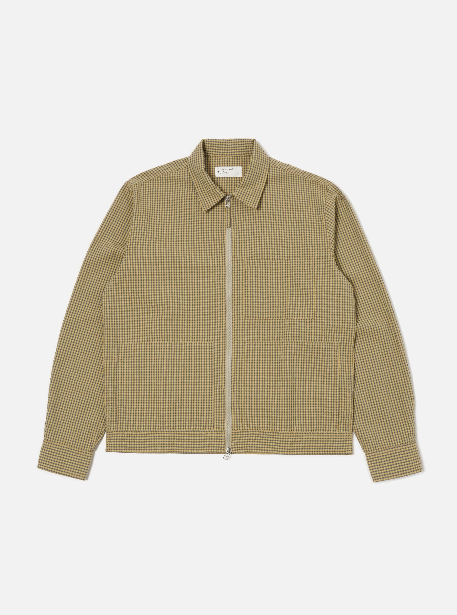 Japanese Seersucker Zip Uniform Jacket