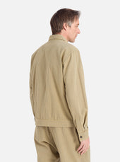 Japanese Seersucker Zip Uniform Jacket
