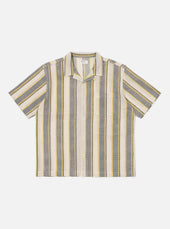 Grey/Yellow Cotton Lattice Road Shirt