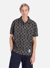 Mud Mitla Print Jersey Newlyn Polo